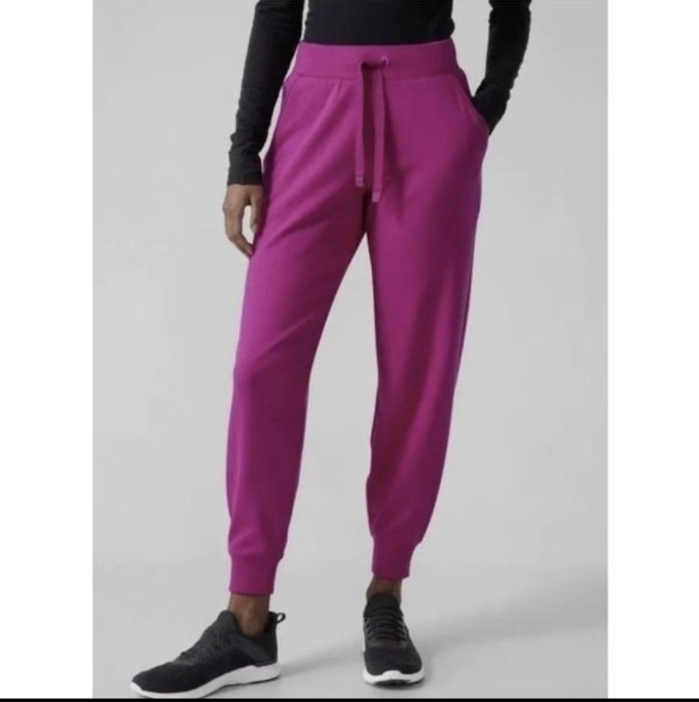 Athleta triumpth jogger sweats pink‎ nwt size L